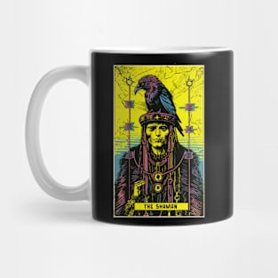 The Shaman Psychedelic Tarot Card Art Tee: Mystical Journey Mug